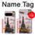 S2211 Paris Postcard Eiffel Tower Hülle Schutzhülle Taschen für Google Pixel 9 Pro XL