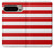 S2364 Red and White Striped Hülle Schutzhülle Taschen für Google Pixel 9 Pro XL