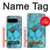 S2685 Aqua Turquoise Gemstone Graphic Printed Hülle Schutzhülle Taschen für Google Pixel 9 Pro XL