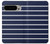 S2767 Navy White Striped Hülle Schutzhülle Taschen für Google Pixel 9 Pro XL