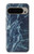 S2799 Light Blue Marble Stone Graphic Printed Hülle Schutzhülle Taschen für Google Pixel 9 Pro XL