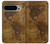 S2861 Antique World Map Hülle Schutzhülle Taschen für Google Pixel 9 Pro XL