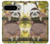 S3138 Cute Baby Sloth Paint Hülle Schutzhülle Taschen für Google Pixel 9 Pro XL