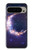 S3324 Crescent Moon Galaxy Hülle Schutzhülle Taschen für Google Pixel 9 Pro XL