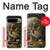 S3358 Vincent Van Gogh Skeleton Cigarette Hülle Schutzhülle Taschen für Google Pixel 9 Pro XL