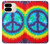 S1870 Tie Dye Peace Hülle Schutzhülle Taschen für Google Pixel 9 Pro Fold