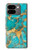 S2906 Aqua Turquoise Stone Hülle Schutzhülle Taschen für Google Pixel 9 Pro Fold