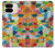 S3391 Abstract Art Mosaic Tiles Graphic Hülle Schutzhülle Taschen für Google Pixel 9 Pro Fold