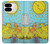 S3435 Tarot Card Moon Hülle Schutzhülle Taschen für Google Pixel 9 Pro Fold