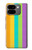 S3678 Colorful Rainbow Vertical Hülle Schutzhülle Taschen für Google Pixel 9 Pro Fold