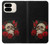S3753 Dark Gothic Goth Skull Roses Hülle Schutzhülle Taschen für Google Pixel 9 Pro Fold