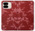 S3817 Red Floral Cherry blossom Pattern Hülle Schutzhülle Taschen für Google Pixel 9 Pro Fold