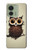 S0360 Coffee Owl Hülle Schutzhülle Taschen für Motorola Edge (2023), Edge 40