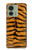 S0576 Tiger Skin Hülle Schutzhülle Taschen für Motorola Edge (2023), Edge 40