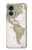 S0604 World Map Hülle Schutzhülle Taschen für Motorola Edge (2023), Edge 40