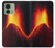 S0745 Volcano Lava Hülle Schutzhülle Taschen für Motorola Edge (2023), Edge 40
