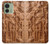 S1307 Fish Wood Carving Graphic Printed Hülle Schutzhülle Taschen für Motorola Edge (2023), Edge 40
