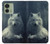 S1516 White Wolf Hülle Schutzhülle Taschen für Motorola Edge (2023), Edge 40