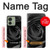 S1598 Black Rose Hülle Schutzhülle Taschen für Motorola Edge (2023), Edge 40