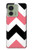 S1849 Pink Black Chevron Zigzag Hülle Schutzhülle Taschen für Motorola Edge (2023), Edge 40