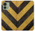 S2231 Yellow and Black Line Hazard Striped Hülle Schutzhülle Taschen für Motorola Edge (2023), Edge 40