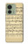 S2504 Vintage Music Sheet Hülle Schutzhülle Taschen für Motorola Edge (2023), Edge 40