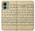 S2504 Vintage Music Sheet Hülle Schutzhülle Taschen für Motorola Edge (2023), Edge 40
