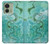 S2653 Dragon Green Turquoise Stone Graphic Hülle Schutzhülle Taschen für Motorola Edge (2023), Edge 40