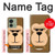 S2721 Cute Grumpy Monkey Cartoon Hülle Schutzhülle Taschen für Motorola Edge (2023), Edge 40