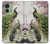 S2773 Peacock Chinese Brush Painting Hülle Schutzhülle Taschen für Motorola Edge (2023), Edge 40