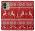 S2835 Christmas Reindeer Knitted Pattern Hülle Schutzhülle Taschen für Motorola Edge (2023), Edge 40