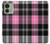 S3091 Pink Plaid Pattern Hülle Schutzhülle Taschen für Motorola Edge (2023), Edge 40