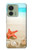 S3212 Sea Shells Starfish Beach Hülle Schutzhülle Taschen für Motorola Edge (2023), Edge 40