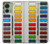S3243 Watercolor Paint Set Hülle Schutzhülle Taschen für Motorola Edge (2023), Edge 40