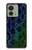 S3366 Rainbow Python Skin Graphic Print Hülle Schutzhülle Taschen für Motorola Edge (2023), Edge 40