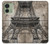 S3416 Eiffel Tower Blueprint Hülle Schutzhülle Taschen für Motorola Edge (2023), Edge 40