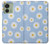 S3681 Daisy Flowers Pattern Hülle Schutzhülle Taschen für Motorola Edge (2023), Edge 40