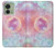 S3709 Pink Galaxy Hülle Schutzhülle Taschen für Motorola Edge (2023), Edge 40