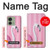 S3805 Flamingo Pink Pastel Hülle Schutzhülle Taschen für Motorola Edge (2023), Edge 40