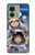 S3915 Raccoon Girl Baby Sloth Astronaut Suit Hülle Schutzhülle Taschen für Motorola Edge (2023), Edge 40 S3915 Raccoon Girl Baby Sloth Astronaut Suit Hülle Schutzhülle Taschen für Motorola Edge (2023), Edge 40