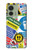 S3960 Safety Signs Sticker Collage Hülle Schutzhülle Taschen für Motorola Edge (2023), Edge 40