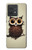 S0360 Coffee Owl Hülle Schutzhülle Taschen für Motorola Edge 40 Neo