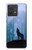 S0935 Wolf Howling in Forest Hülle Schutzhülle Taschen für Motorola Edge 40 Neo