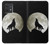 S1981 Wolf Howling at The Moon Hülle Schutzhülle Taschen für Motorola Edge 40 Neo