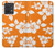 S2245 Hawaiian Hibiscus Orange Pattern Hülle Schutzhülle Taschen für Motorola Edge 40 Neo