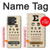 S2502 Eye Exam Chart Decorative Decoupage Poster Hülle Schutzhülle Taschen für Motorola Edge 40 Neo