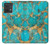 S2906 Aqua Turquoise Stone Hülle Schutzhülle Taschen für Motorola Edge 40 Neo