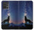 S3555 Wolf Howling Million Star Hülle Schutzhülle Taschen für Motorola Edge 40 Neo