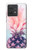 S3711 Pink Pineapple Hülle Schutzhülle Taschen für Motorola Edge 40 Neo
