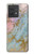 S3717 Rose Gold Blue Pastel Marble Graphic Printed Hülle Schutzhülle Taschen für Motorola Edge 40 Neo